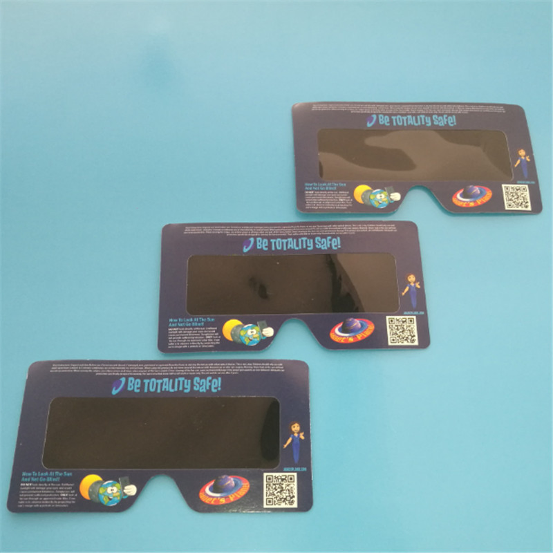 April 8 2024 Solar Eclipse Glasses Customized Design Eclipse Viewing 3D Paper Glasses