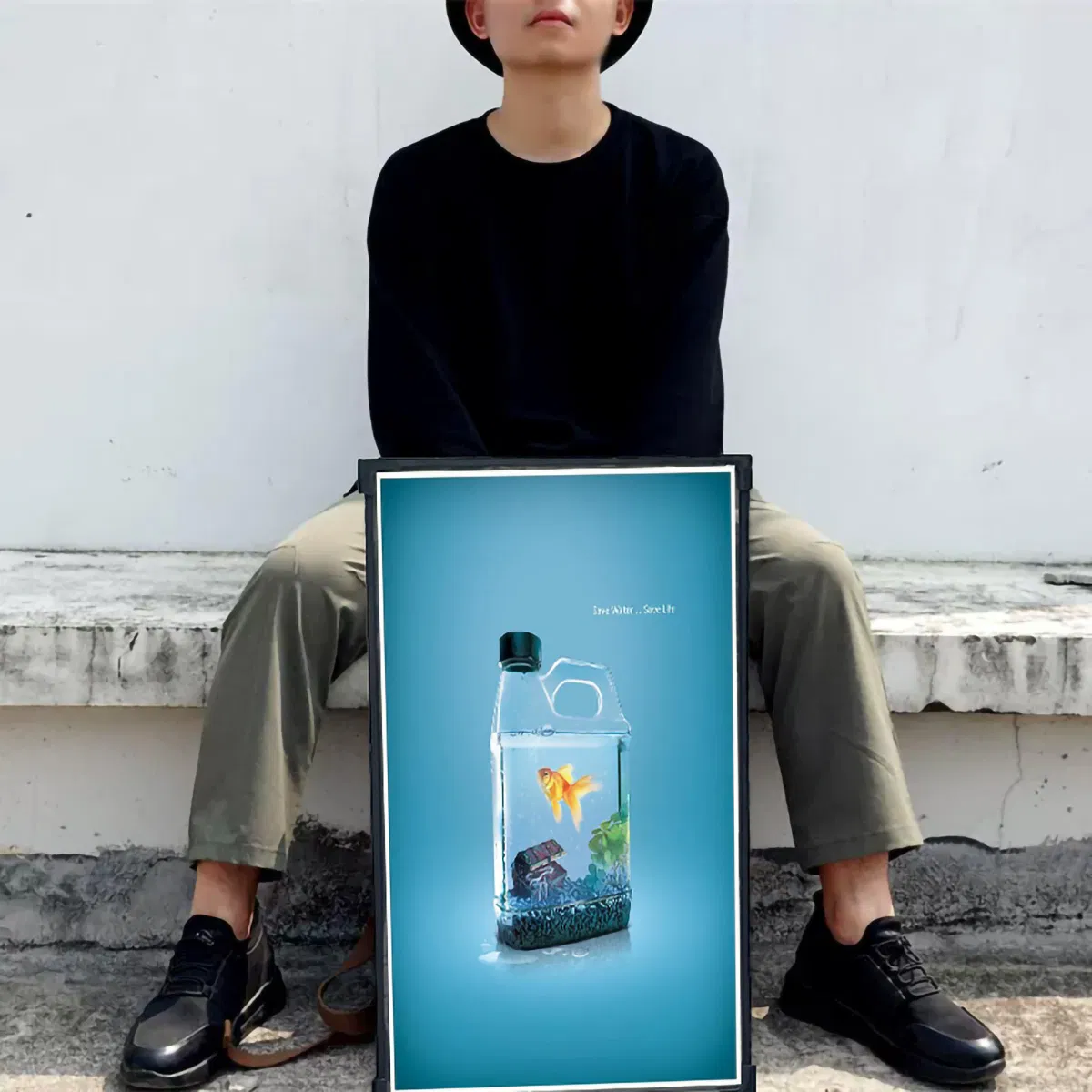 Hot Selling 21.5 / 32 Inch LED LCD Backpack Banner Advertising Signage Exhibition Stand Display Digital Advertising Player Human Walking LCD Display Billboard