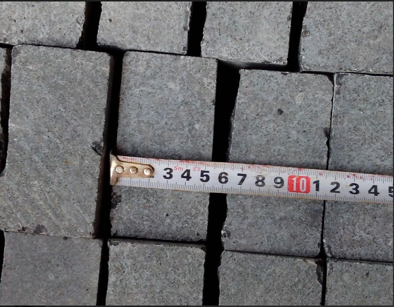 China Black Granite Basalt Cube Stone Cobbles Price for Outdoor Paving