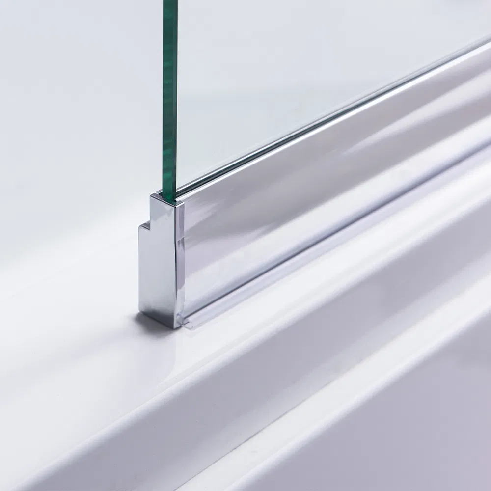 New Design Space Saving Sliding Bathtub Screen with Pivot Wall Aluminum