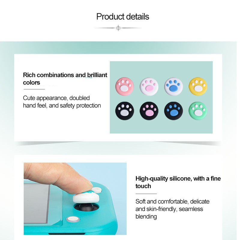 Wholesale Cheap Controller Joystick Cover Silicone Thumbstick Button Cap for Switch Game Accessories