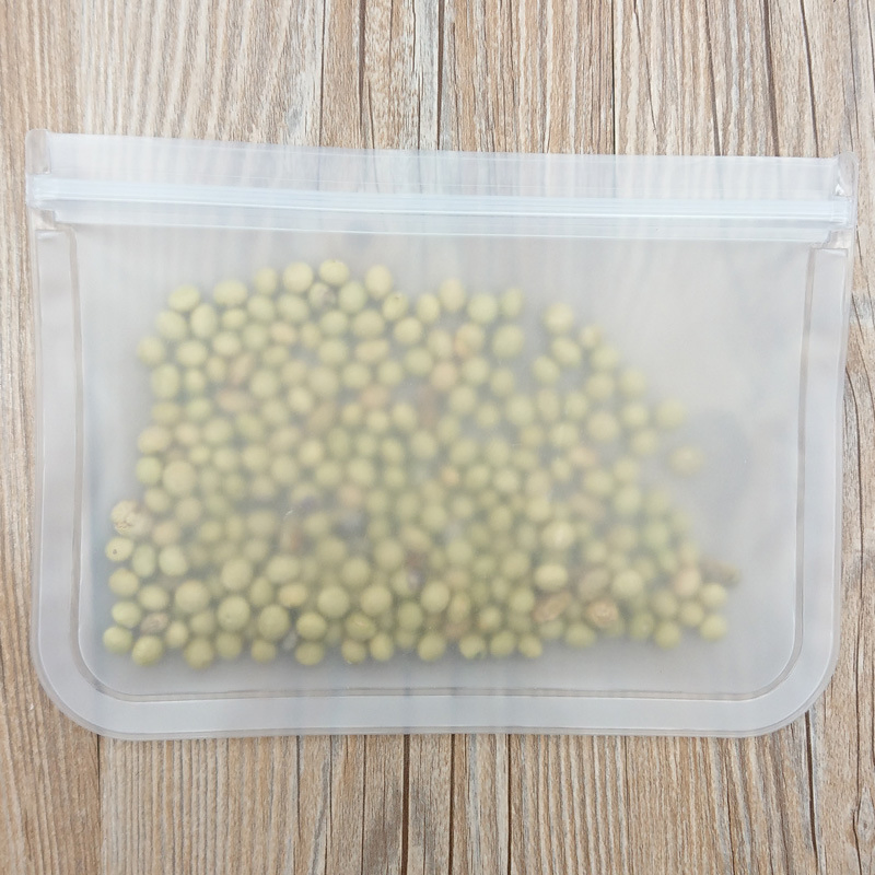 Manufacturer Wholesale Translucent Frosted PEVA Food Preservation Bag, Refrigerator Food Storage Preservation Bag, Self-Sealing Pocket