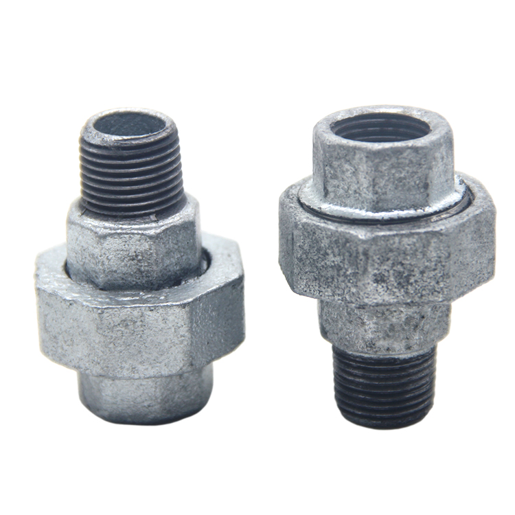 Art. 341-ISO U12 Union, Taper Seat, M/F Thread Malleable Iron Pipe Fitting