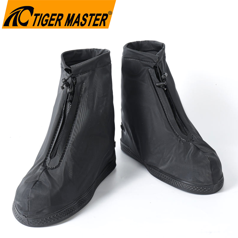 Oil Slip Resistance Waterproof Reusable Transparent PVC Rain Shoes Cover