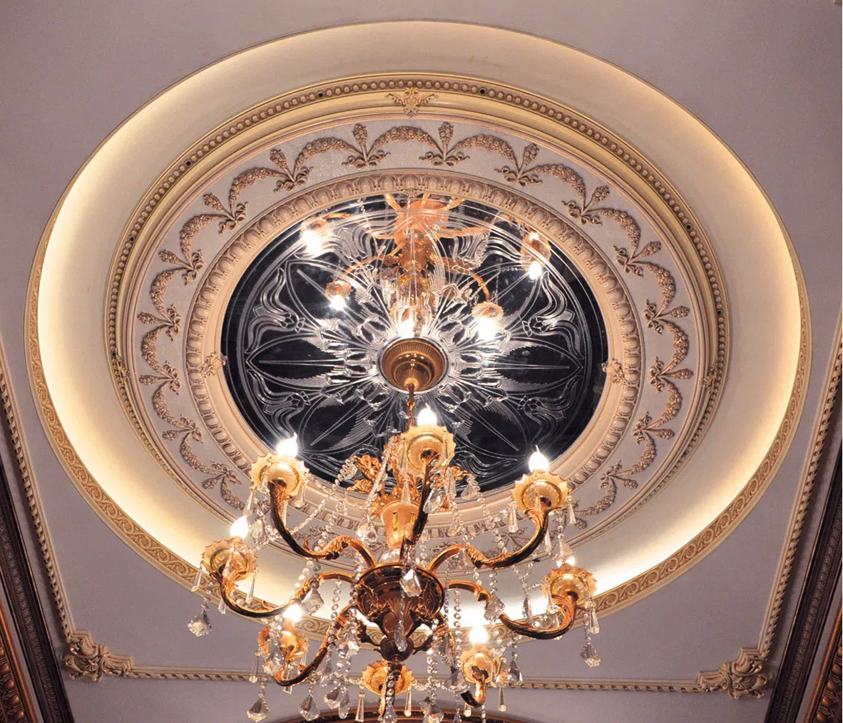 Banruo Beautiful Classic Blue Premier PS Polystyrene Ceiling Medallions