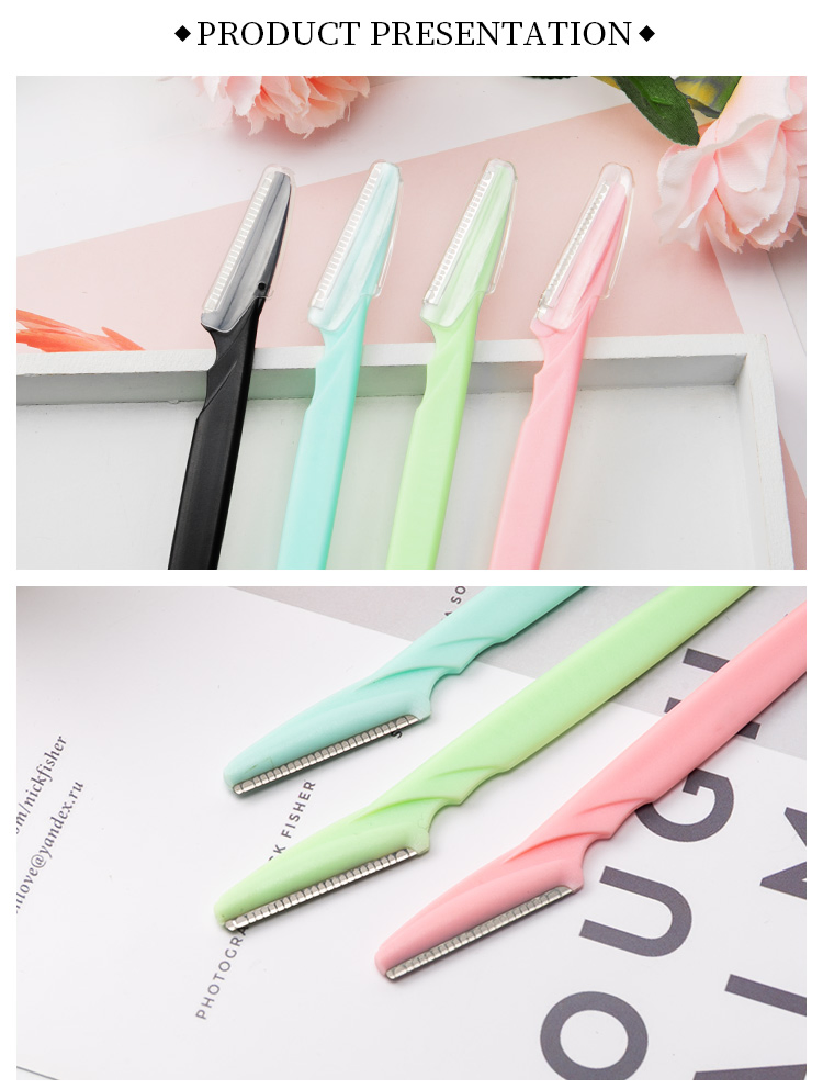 Eco-Friendly Precision Eyebrow Trimmer and Facial Razor for Women