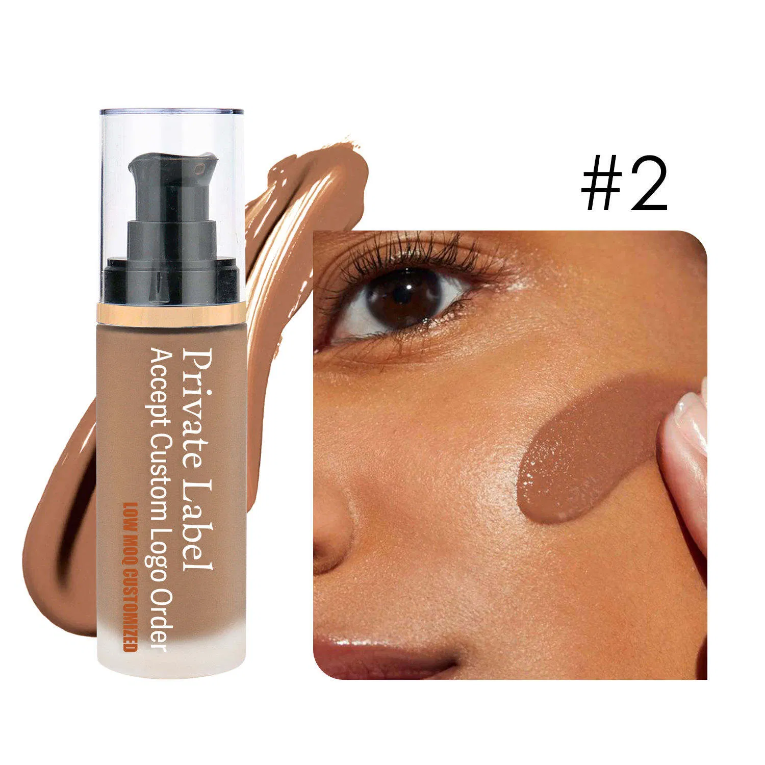 Cream to Powder Dark Skin Full Coverage High Pigmented Vegan Waterproof Oil Control Best Brown Black Liquid Foundation