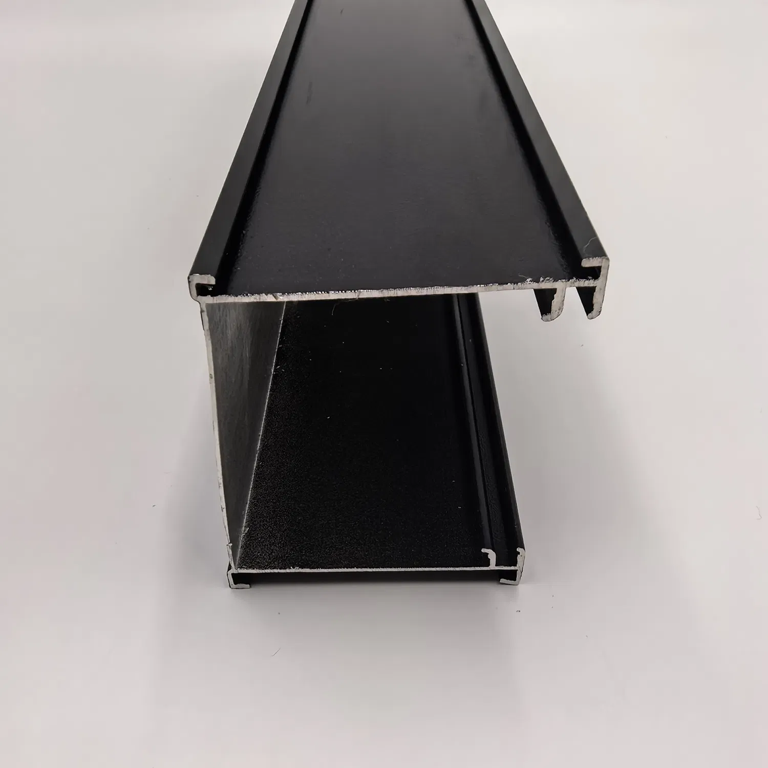 Premium Heavy Duty Black Ceiling Curtain Track with Hidden Valance