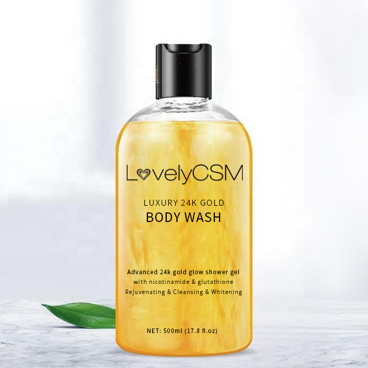 Beauty Cosmetics Skin Care Moisturize Skin Smooth Gold Bath Gel Body Wash