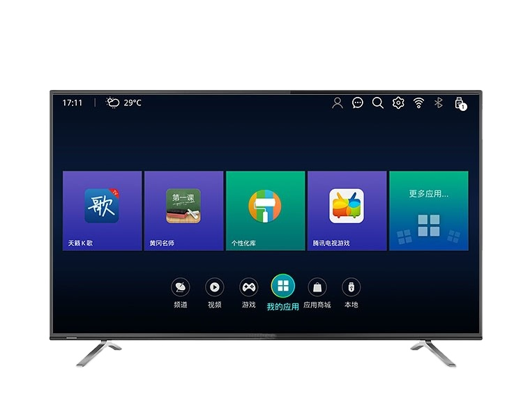 Телевизор 50 дюймов 4K UHD Smart Vidaa, безрамочный
