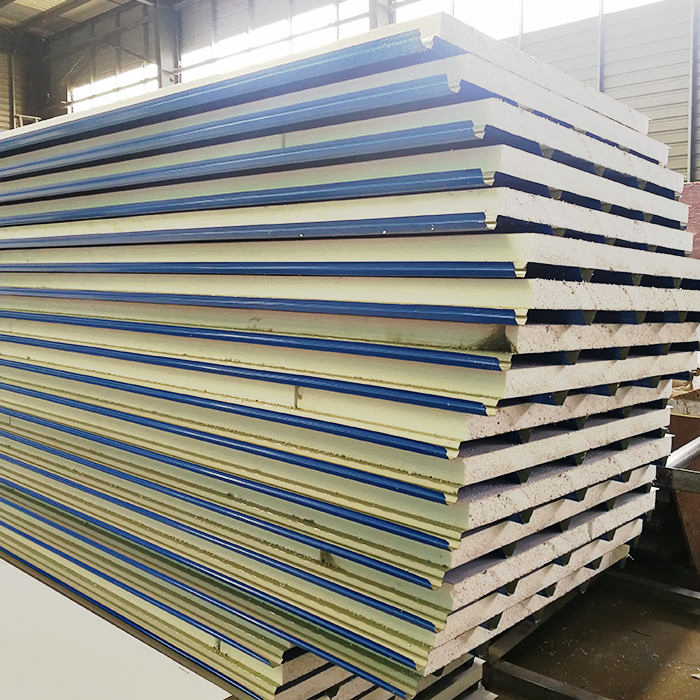 EPS Wall and Roof 50mm Sandwich Panels Use for Cheap ISO Single Span Sketchup Steel Structure Food Warehouse Factory