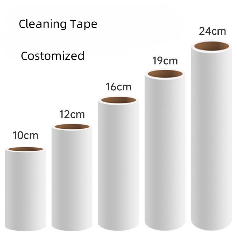 Custom Logo Manual Portable Tear Paper Self Adhesive Pet Hair Remover Sticky Lint Roller for Clothes