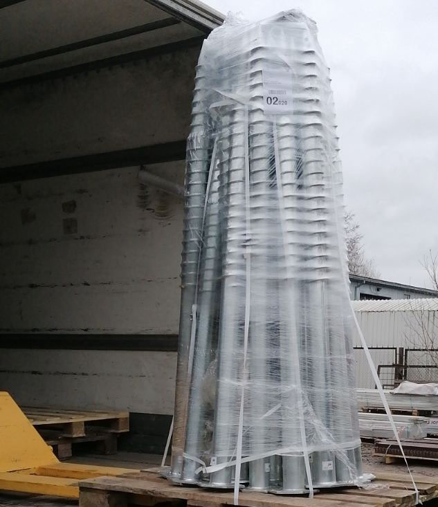 Винтовая свая с круглым фланцем 1000-2000 мм