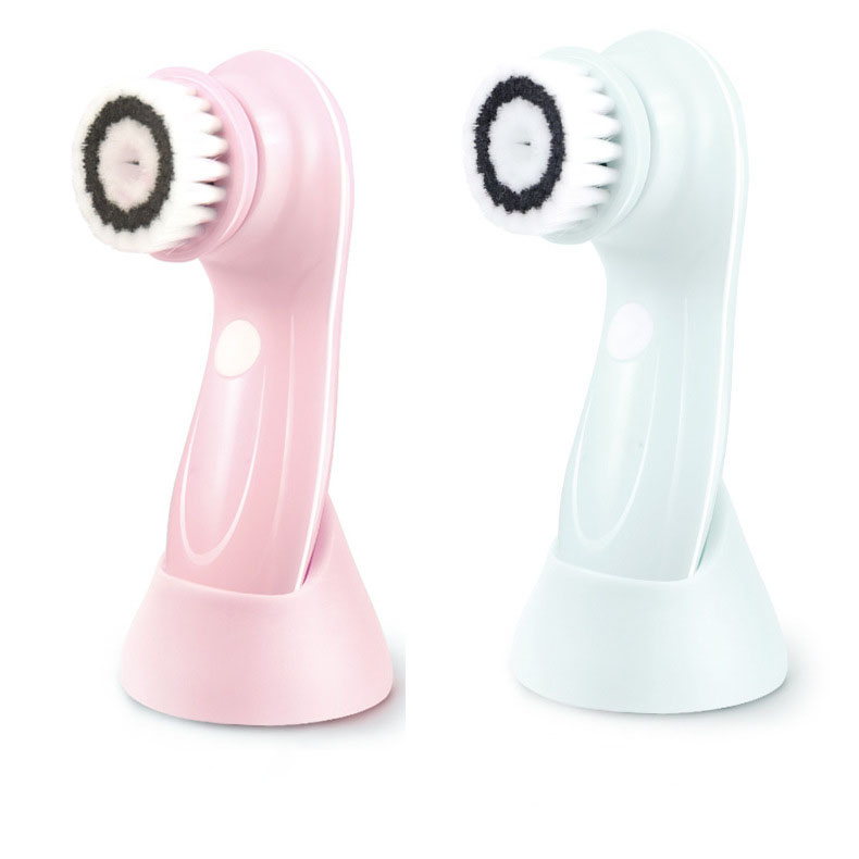 4 in 1facial Cleansing Brush 3D Skin Care Beauty Massage Silicone Electric Multifunctional Cleanser Facial Brush Set