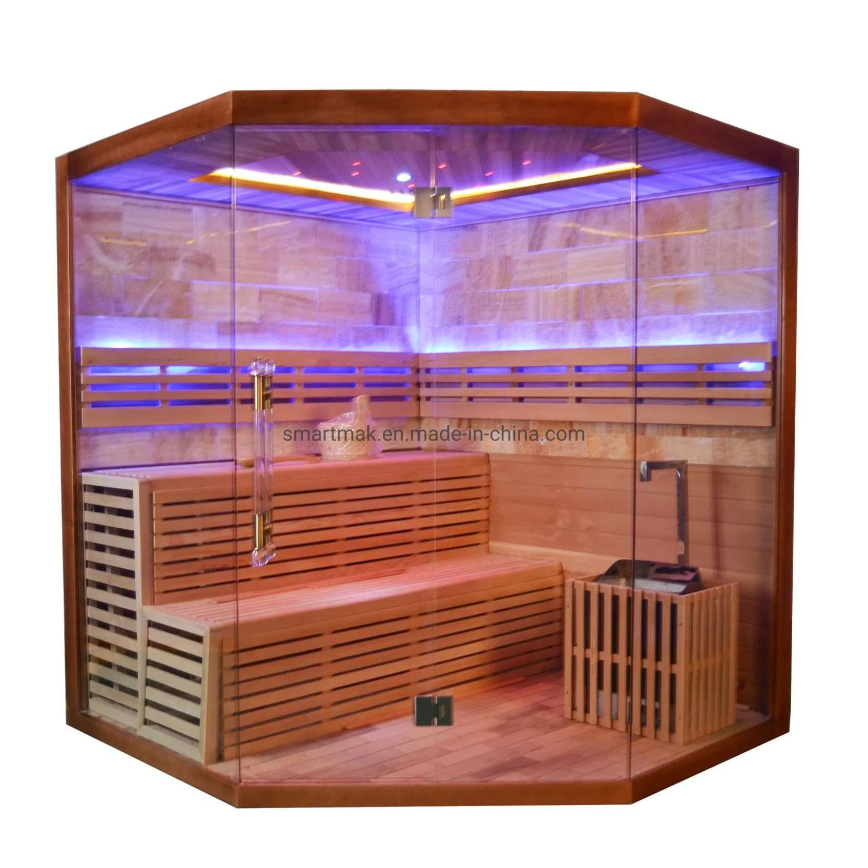 High Quality Indoor Sauna and Steam Combined Room for 5 Person