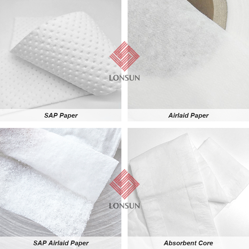 Super Absorbent Fluff Pulp Sap Paper for Baby Diaper Absorbent Core