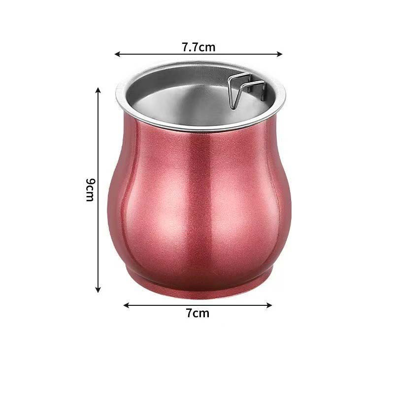 Smoking Accessories Creative Stainless Steel 70g Household Ashtray with Lid DAB Tool