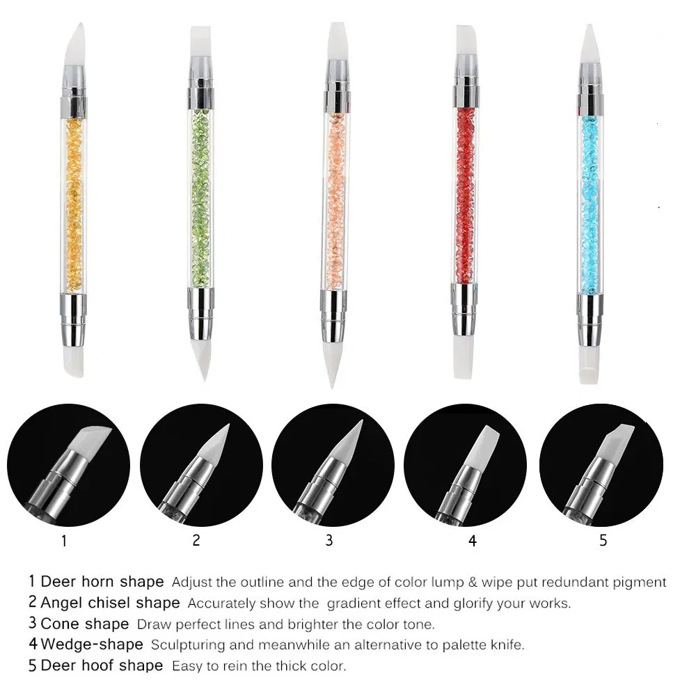Silicone Nail Art Pen Brush Nails Art Accessories Tools