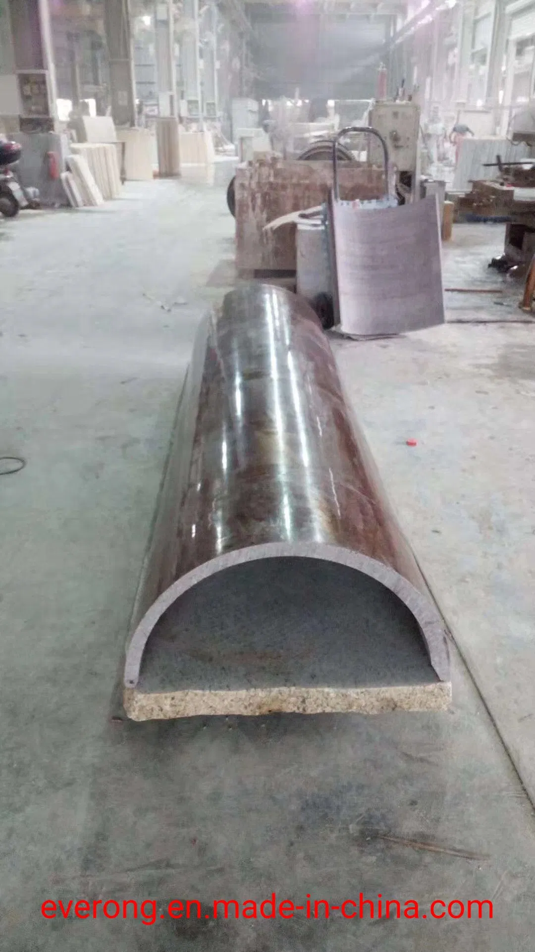 Hollow Stone Roman Pillar Granite Polished Column for Hotel Decoration