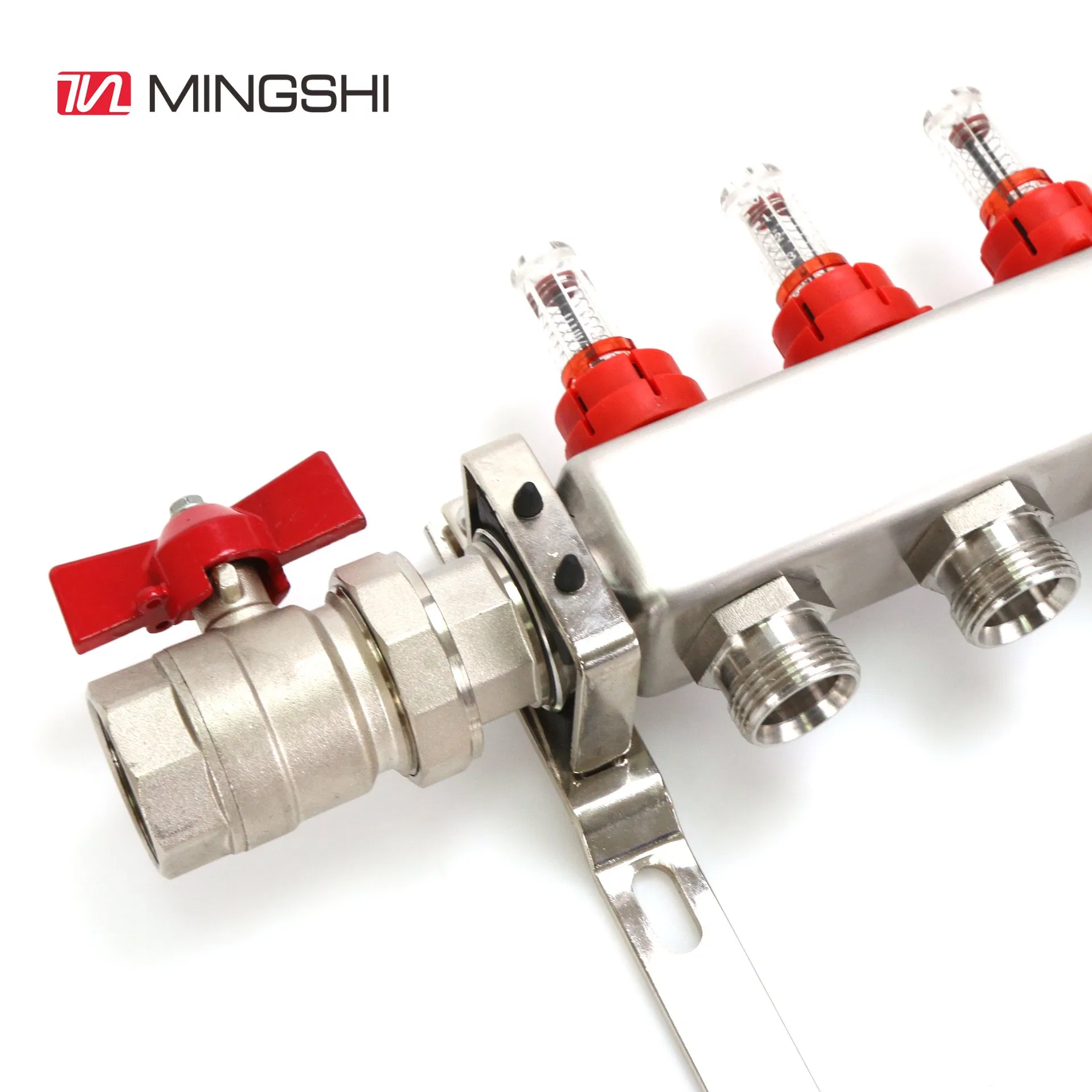 Mingshi Plumbing Materials Underfloor Heating System Pex-Al-Pex Pert-Al-Pert Pipe Use Stainless Steel Manifold