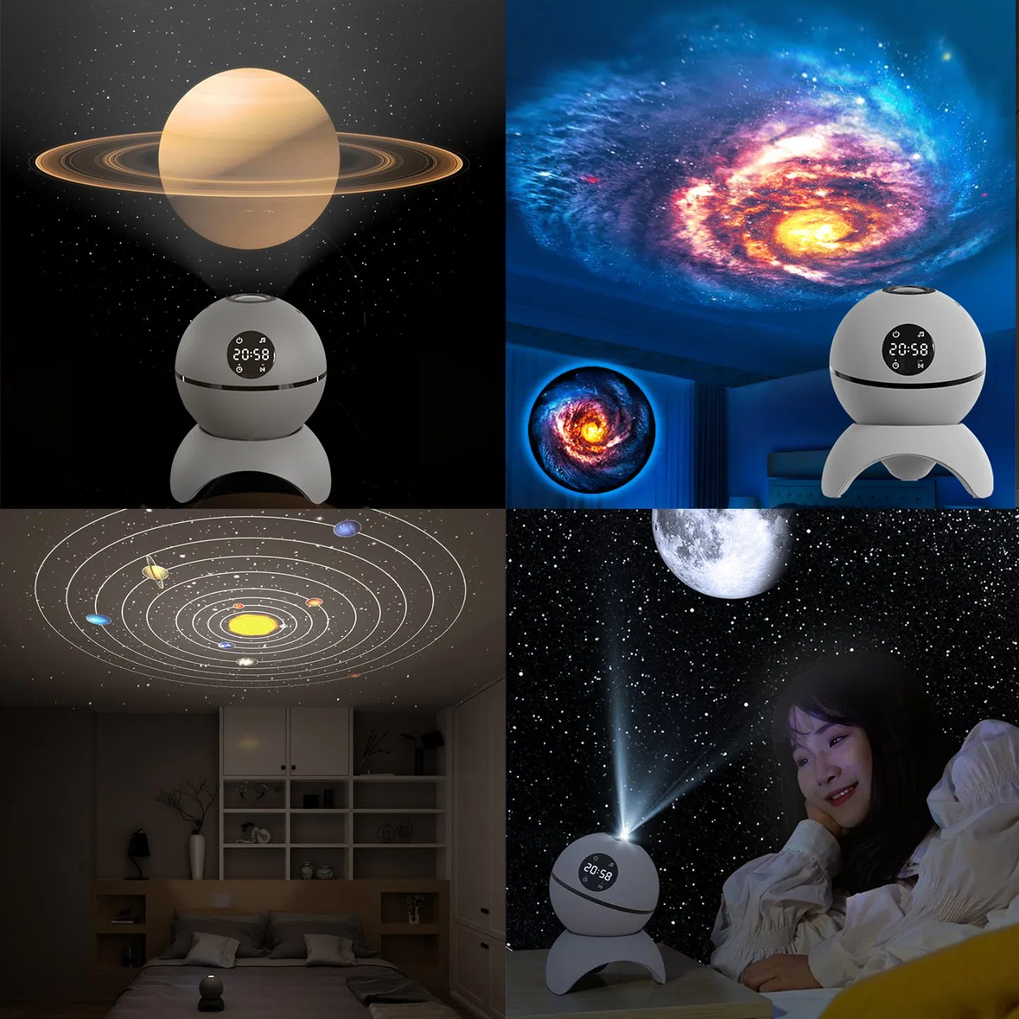 Проектор 185 Planet HD, беспроводной, для кемпинга
