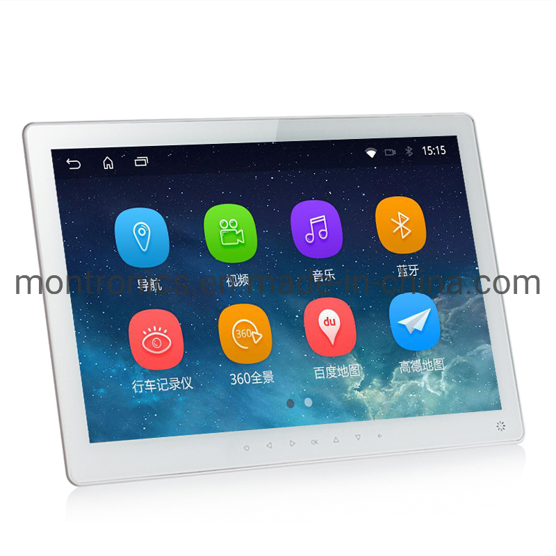 15.6 Inch Remote Control Video Picture Frame Auto Play Video Digital Photo Frame Black White Color