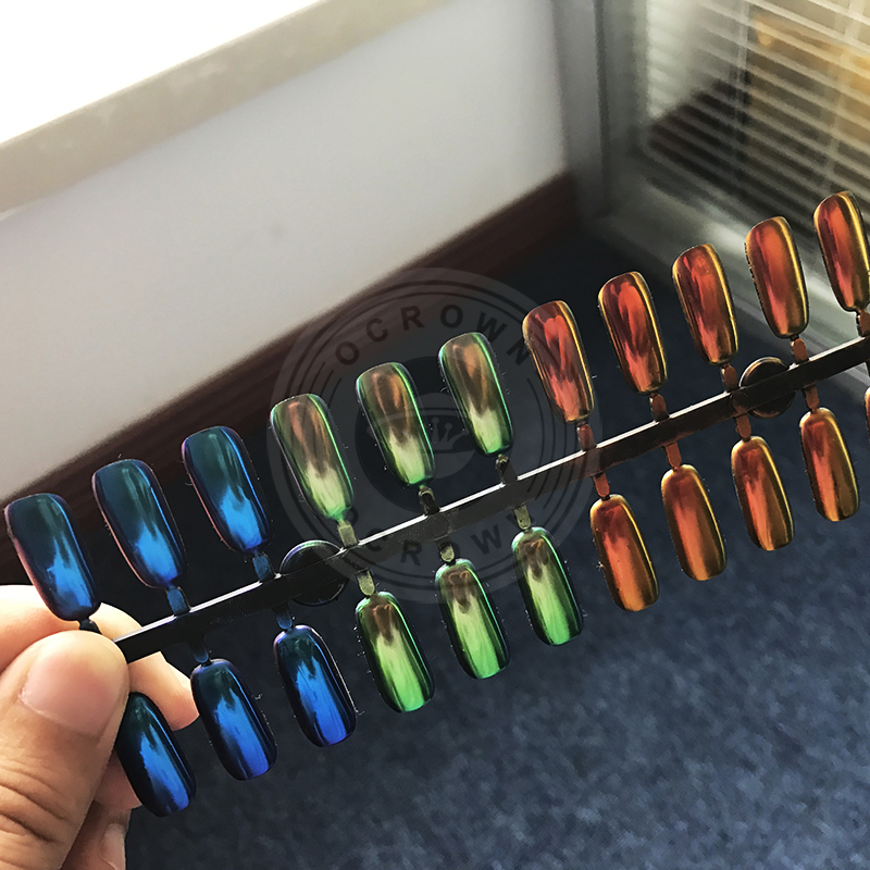 Nail Decoration Chrome Mirror Effect Chameleon Pigment Powder