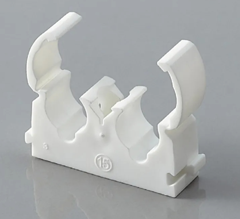 Plastic Single Double Hinged Clip Pipe Collar Nail on Clips