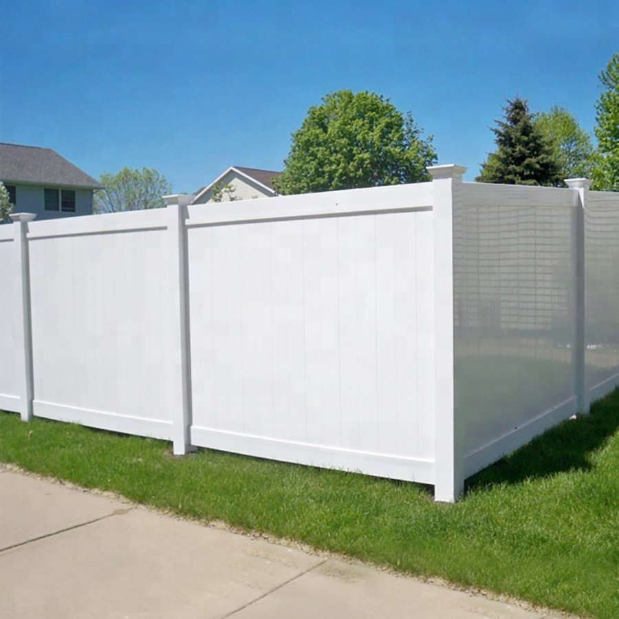6FT. Hx8FT. W Premium Virgin Vinyl PVC Privacy Fence Panels White