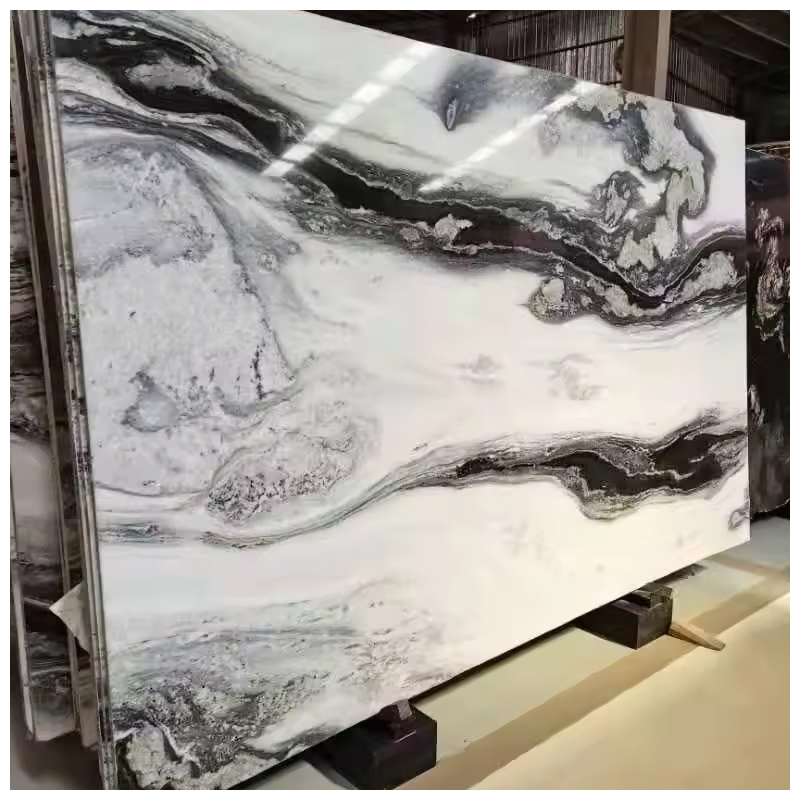 Brazilian Scandalous/Panda White Quartzite Slabs
