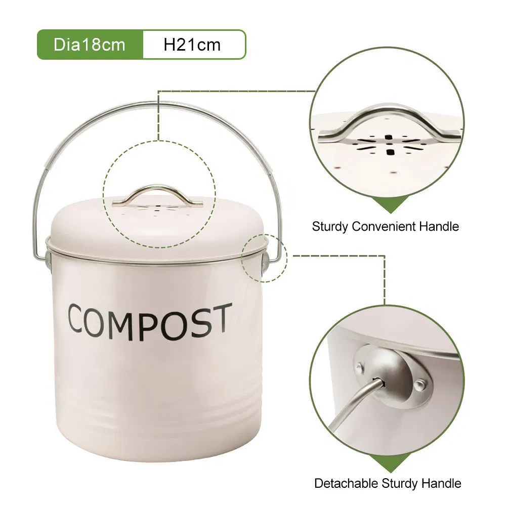 Компостный контейнер для кухни из нержавеющей стали