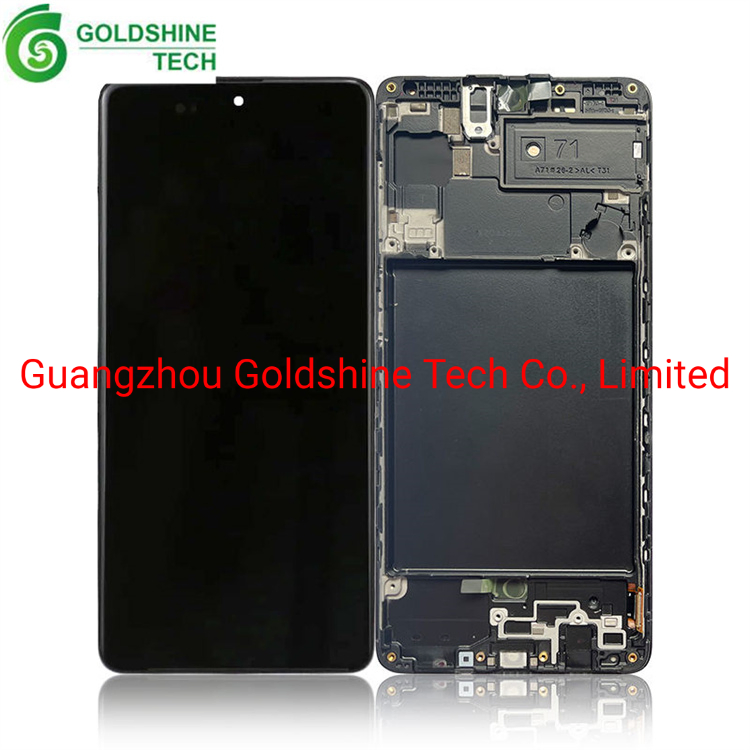 Wholesale A71 LCD Pantalla Replacement Display Touch Screen Digitizer Assembly for Samsung A71 with Frame