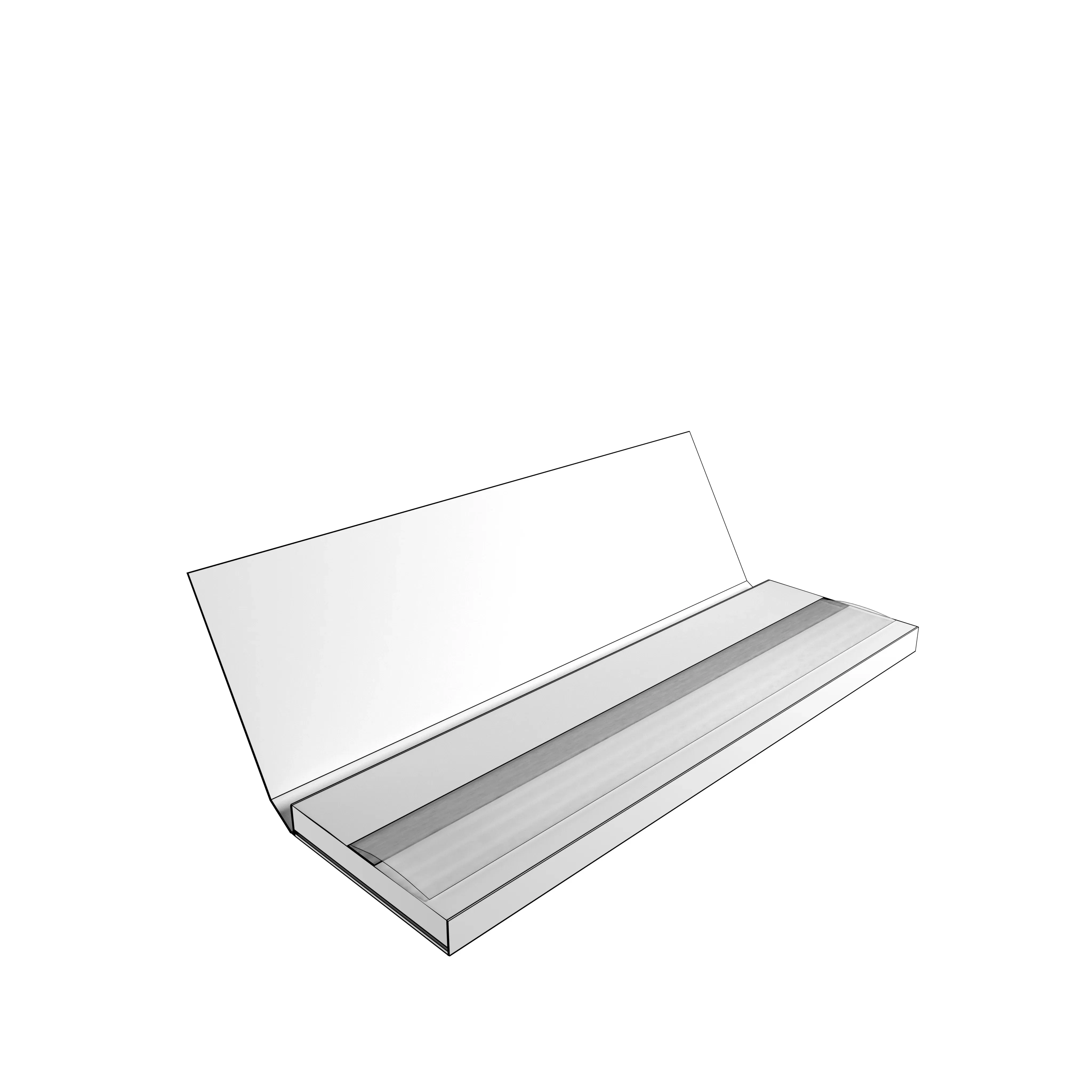 Rolling Papers Custom King Size Wide Booklet Paper Rolling Tray Double Side Smoke 3D Holographic Lenticular Package