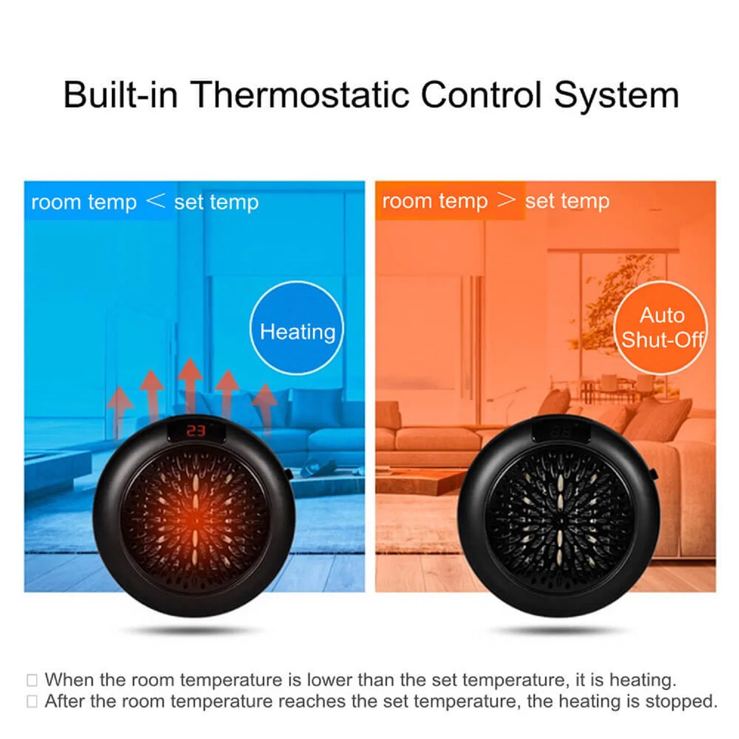 High Quality Mini Plug in Room Heater and Humidifier Chinese Factory