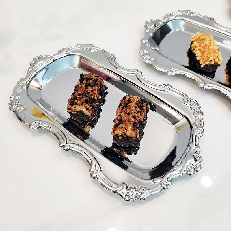 Family Hotel Tray Square Modern Design Food Tray, Suitable for Homes and Restaurants