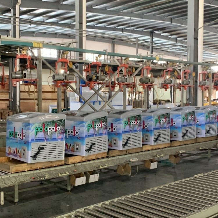 Factory Price SD/Sc-218y Glass Door Ice Cream Display Showcase Supermarket Freezers Horizontal Freezer