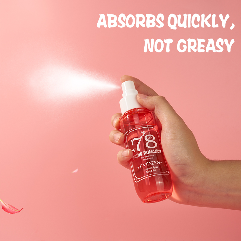 OEM Faint Fragrance Refreshing Not Greasy Rose Fragrance Spray/Perfume