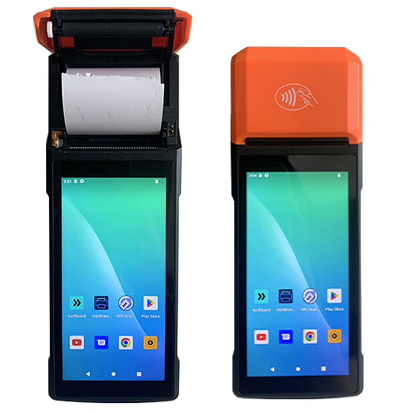 Android 14.0 Mobile Portable Touch Screen Handheld POS with Electronic Cash Register Thermal Printer