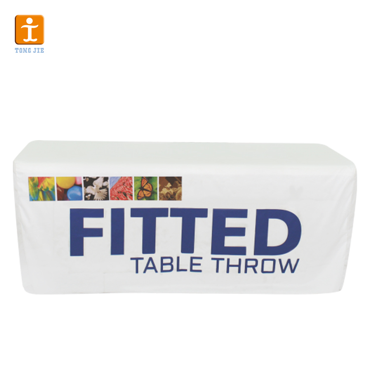 Customized Advertising Printed Logo Stretch Cloth Table Cloth for Events