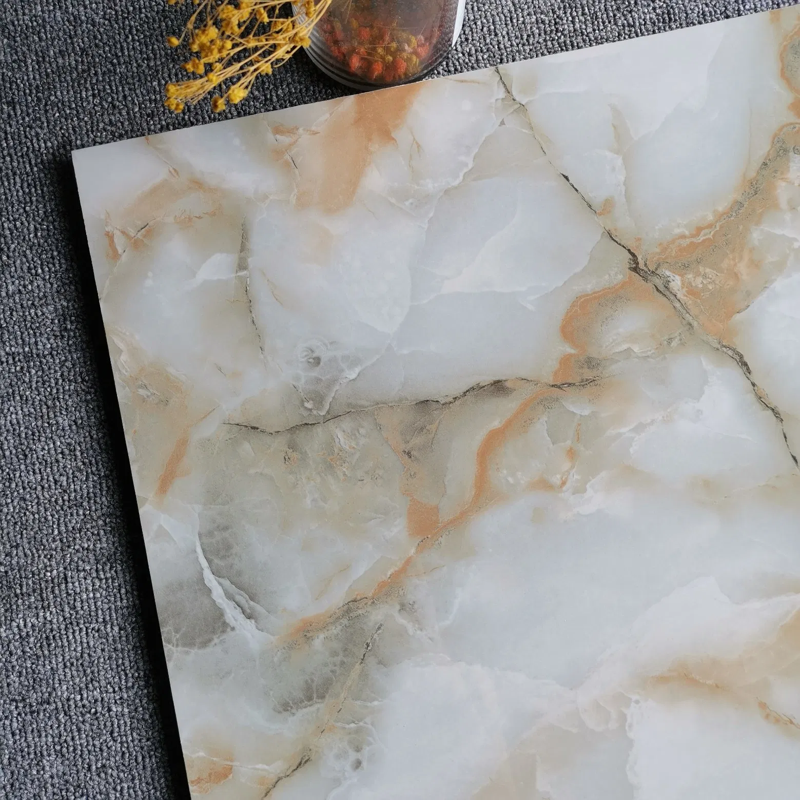 600X600 Porcelain Floor Marble Glazed Ceramic Tiles in Factory