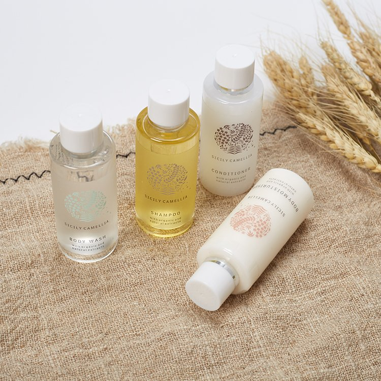 Mini Hotel Soap and Shampoo Toiletries Set 50ml Disposable Bathroom Hotel Amenities Shampoo and Conditioner