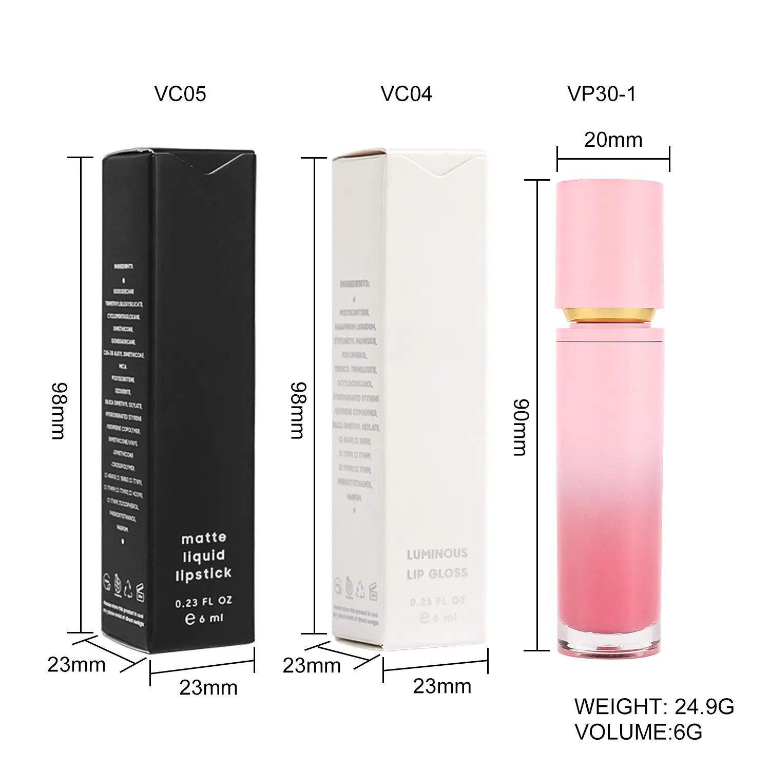 Hot Selling Cosmetics Lip Makeup Matte Private Label Cosmetics with GMPC