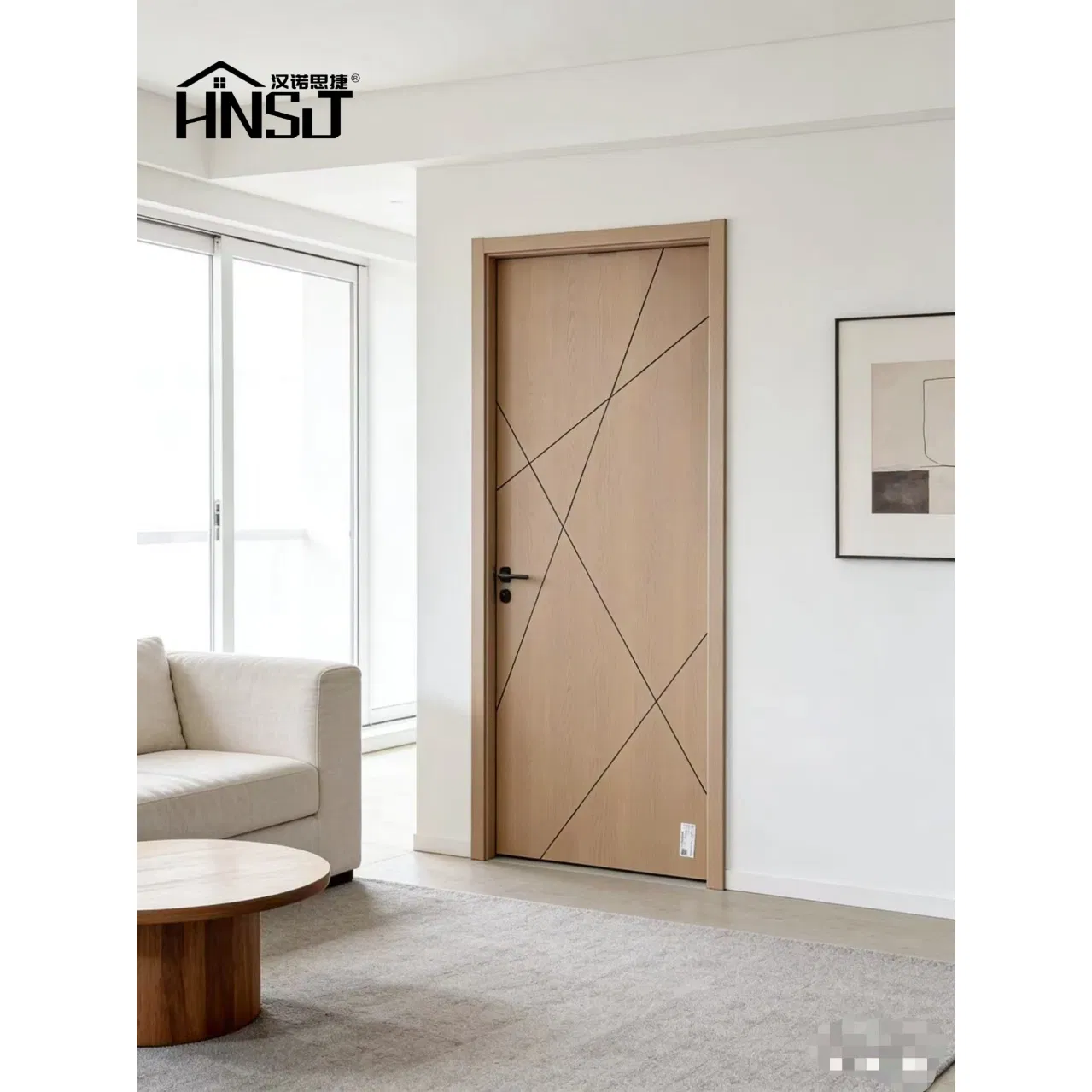 Hotel Interior Emergency Exit Fire Rating Fireproof Fire Timber Composite Interior Swing Wooden Exterior 0 Solid Wood Door Interior Wooden WPC Room Door