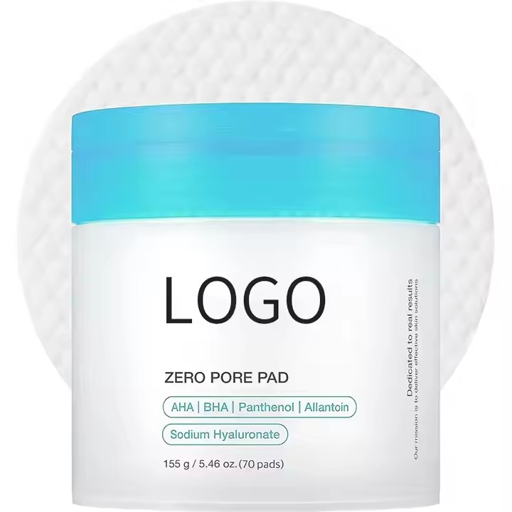 OEM Aha BHA Acne Treatment Collagen Moisturizer Kojic Acid Pads Face Pad Whitening Exfoliating Toner Pads for Face