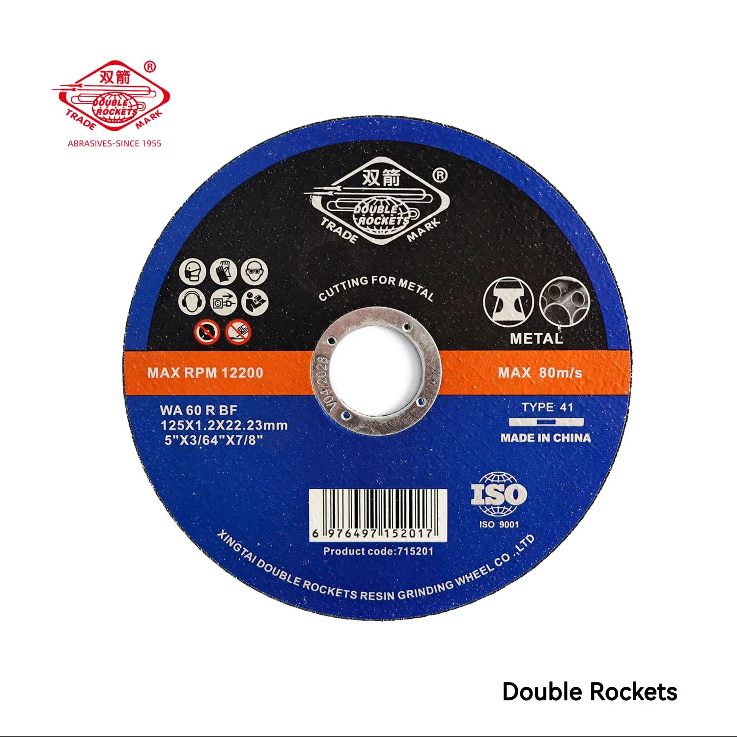 125*1.2*22.23mmm 5 Inch T41 T42 Ultra Thin Cut off Disc Grinding Disc Multi-Purpose Metal Abrasive Cutting Disc