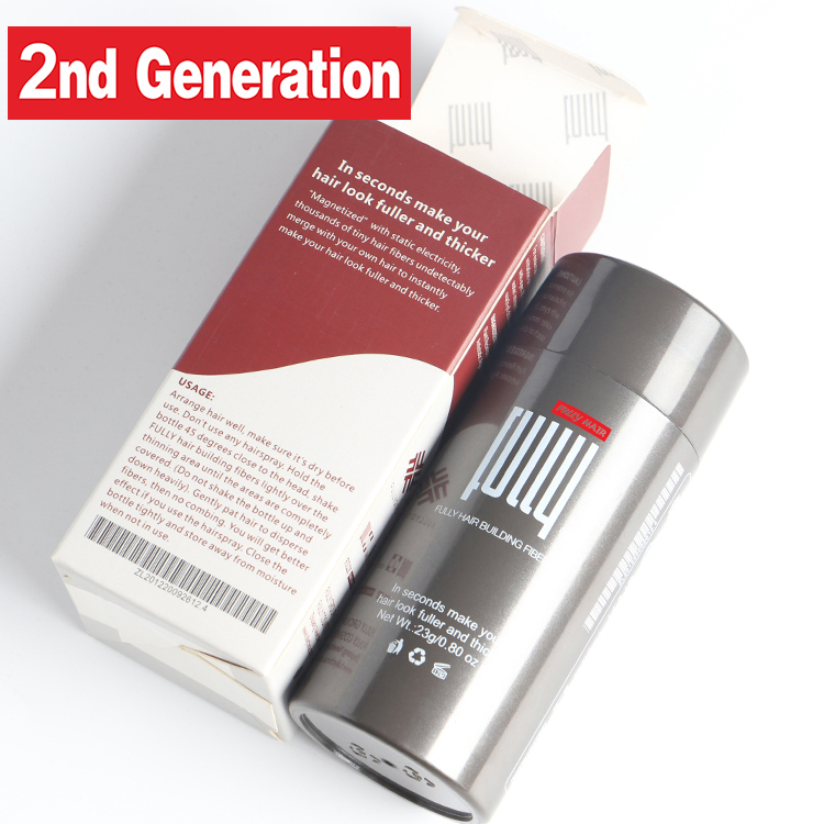 Manufacturer Customized Brand No Bactericide No Preservative Fully Plant Hair Building Fibers for Hair Loss Thickening