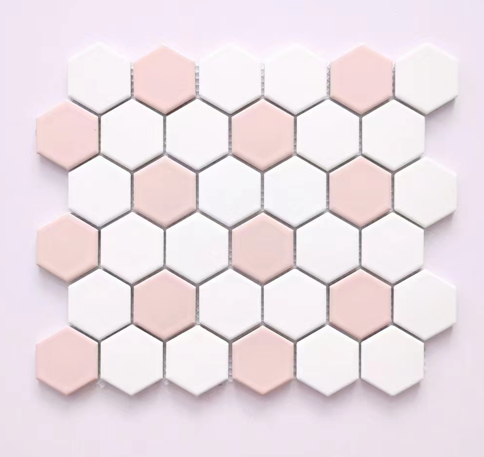 Глянцевые керамические мозаичные плитки-галька