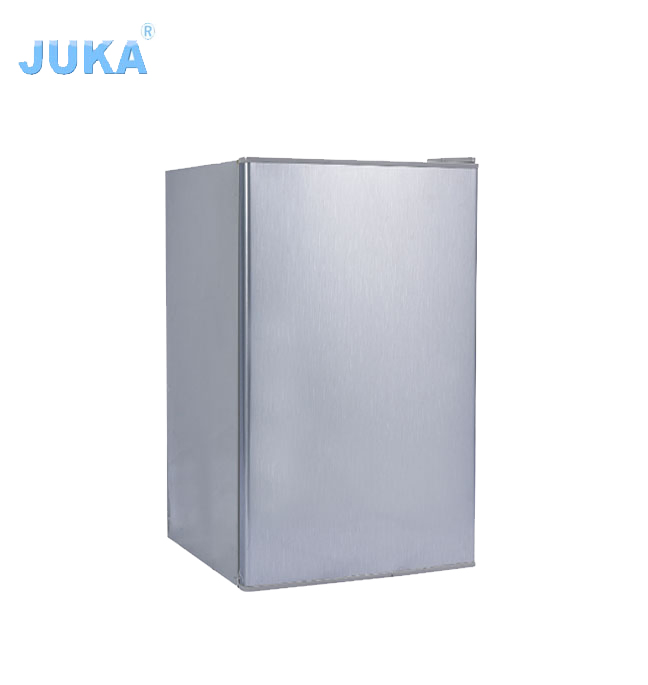 12V/24V Solar Refrigerators Silver 2.5 Cu. FT DC Farm Mini Fridges