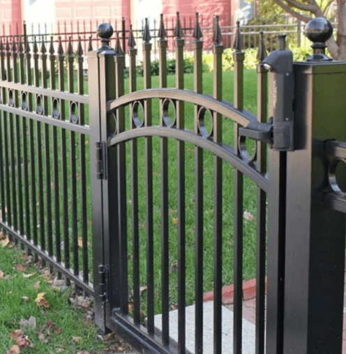 High Quality Powder Coated House Steel Fencing Metal Fence