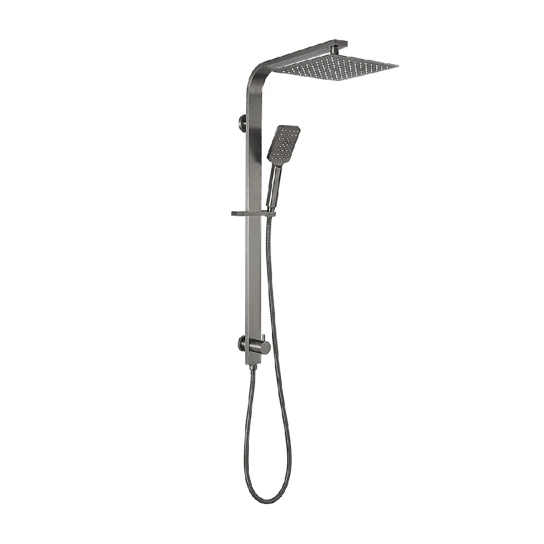 Watermark Approval Luxury Bathroom Sanitary Ware Accessory Brush Gunmetal Shower Set